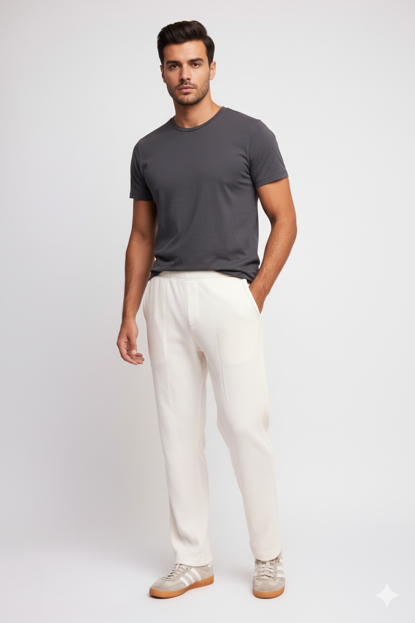 COMFORTABLE THERMAL TROUSERS (WHITE)