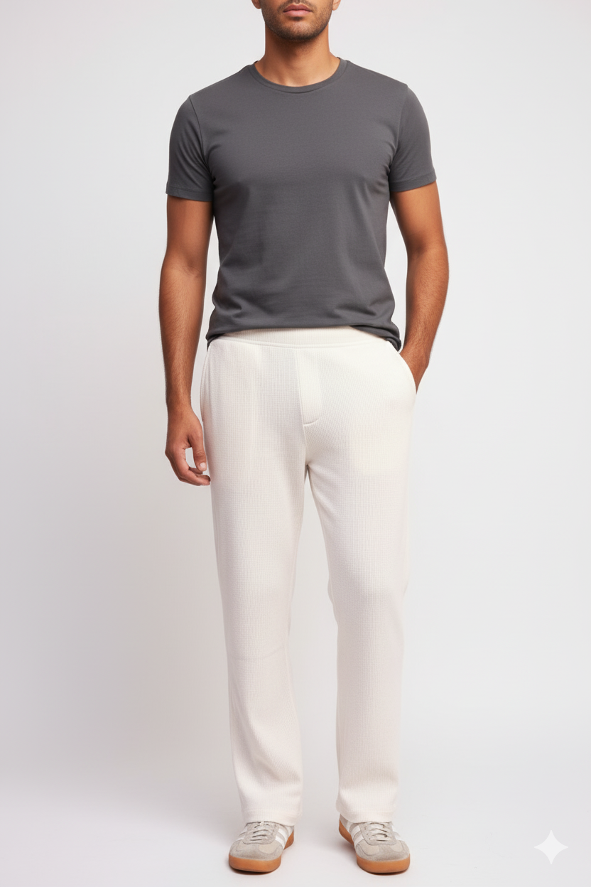 COMFORTABLE THERMAL TROUSERS (WHITE)