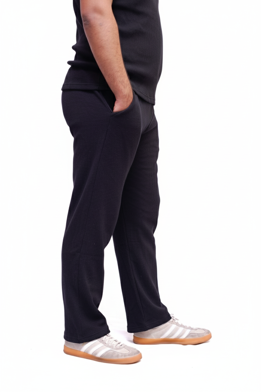 COMFORTABLE THERMAL TROUSERS (BLACK)