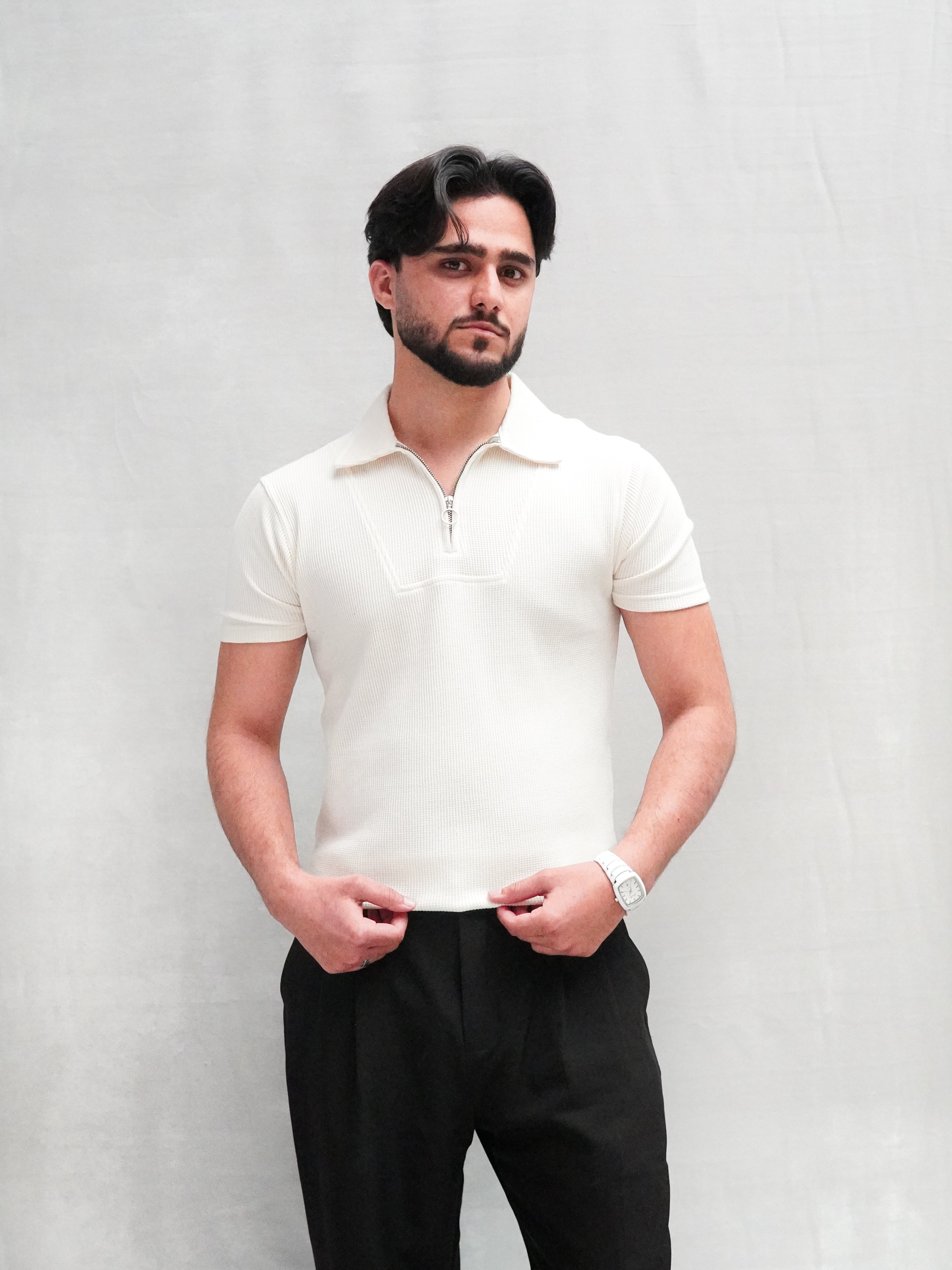 R_L POLO DROP NEEDLE (WHITE)