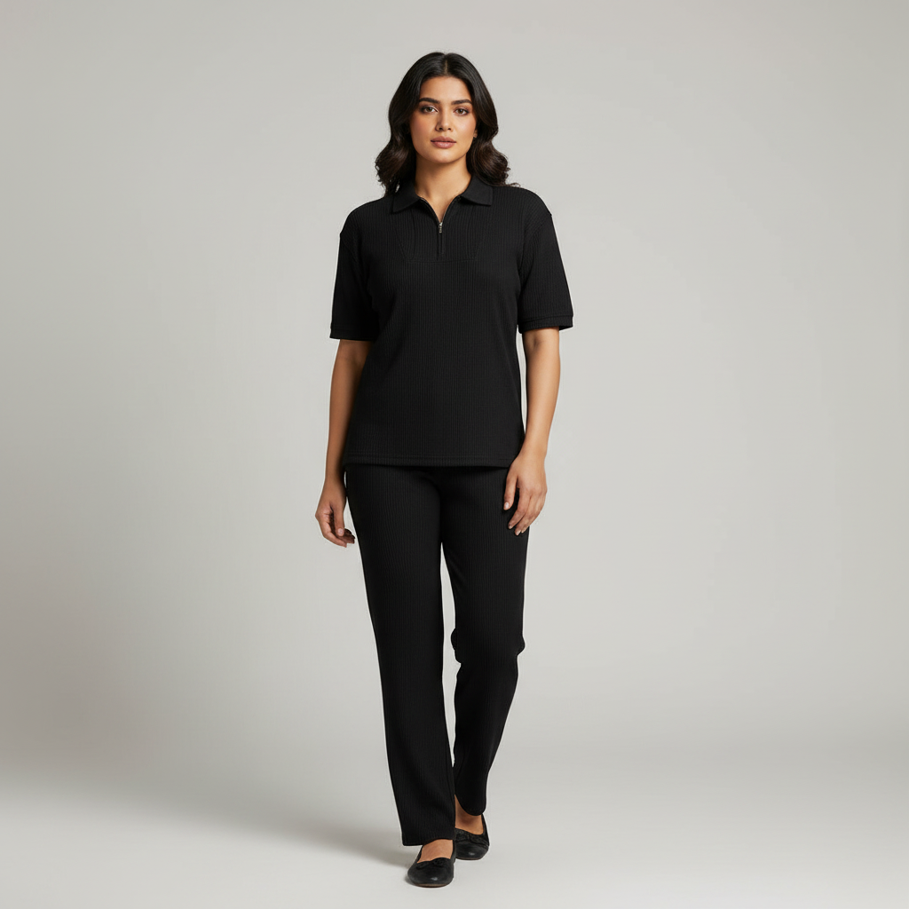COMFORTABLE THERMAL TROUSERS (BLACK)