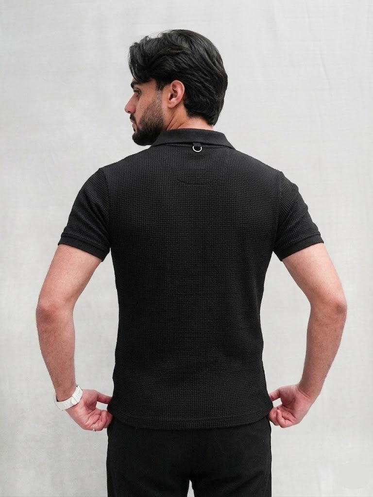 R_L POLO DROP NEEDLE (BLACK) | Unisex